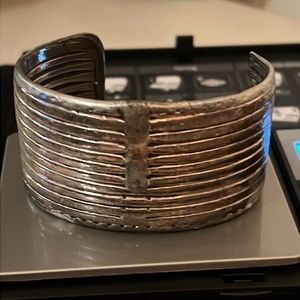Antique Sterling Silver Cuff Bracelet English